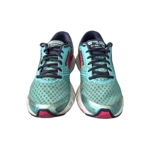Brooks Womens Launch 3 1202061B436 Blue Pink Running Shoes Sneakers Size 8.5 - Picture 3 of 12